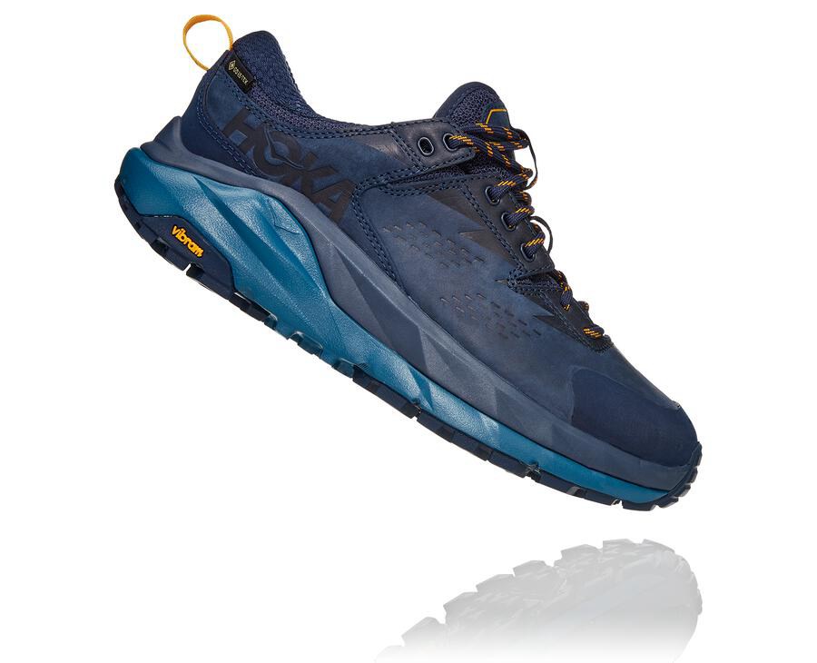 Tenis Hoka One One Trail Mujer Azul Marino - Kaha Bajos Gore-Tex - PFOH94016